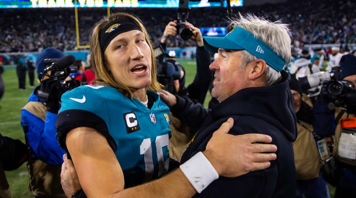 Jaguars quarterback Trevor Lawrence has developed under the tutelage of coach Doug Pederson